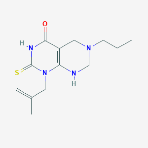 Pyrimido[4,5-d]pyrimidin-4(1H)-one, 2,3,5,6,7,8-hexahydro-1-(2-methyl-2-propenyl)-6-propyl-2-thioxo-