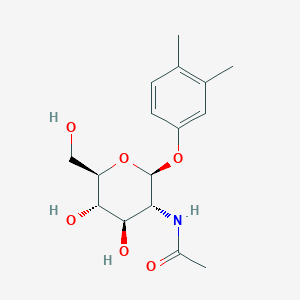 N-[2-(3,4-dimethylphenoxy)-4,5-dihydroxy-6-(hydroxymethyl)oxan-3-yl]acetamide