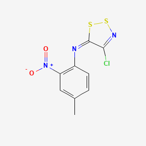 4-chloro-N-(4-methyl-2-nitrophenyl)dithiazol-5-imine