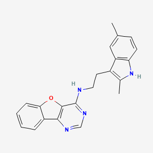 Benzofuro[3,2-d]pyrimidin-4-amine, N-[2-(2,5-dimethyl-1H-indol-3-yl)ethyl]-