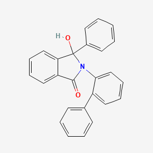 molecular formula C26H19NO2 B11498784 2-(biphenyl-2-yl)-3-hydroxy-3-phenyl-2,3-dihydro-1H-isoindol-1-one 