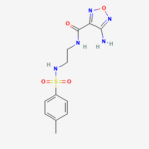 4-amino-N-(2-{[(4-methylphenyl)sulfonyl]amino}ethyl)-1,2,5-oxadiazole-3-carboxamide