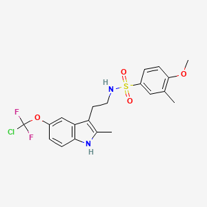 N-(2-{5-[chloro(difluoro)methoxy]-2-methyl-1H-indol-3-yl}ethyl)-4-methoxy-3-methylbenzenesulfonamide