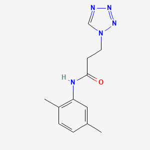 molecular formula C12H15N5O B11498838 N-(2,5-dimethylphenyl)-3-(1H-tetrazol-1-yl)propanamide 