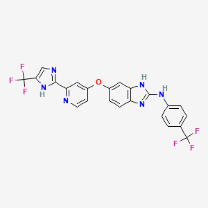 molecular formula C23H14F6N6O B1149888 RAF-265 derivative 