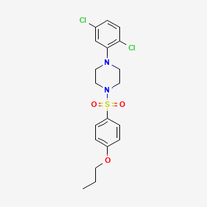 1-(2,5-Dichlorophenyl)-4-[(4-propoxyphenyl)sulfonyl]piperazine