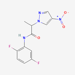 N-(2,5-difluorophenyl)-2-(4-nitro-1H-pyrazol-1-yl)propanamide