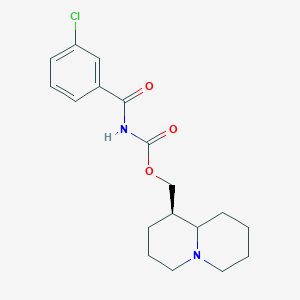 (1R)-octahydro-2H-quinolizin-1-ylmethyl [(3-chlorophenyl)carbonyl]carbamate