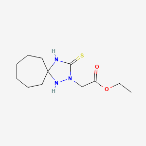 Ethyl (3-thioxo-1,2,4-triazaspiro[4.6]undec-2-yl)acetate