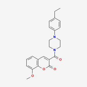 Chromen-2-one, 3-[4-(4-ethylphenyl)piperazine-1-carbonyl]-8-methoxy-