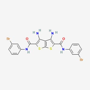 3,4-diamino-N,N'-bis(3-bromophenyl)thieno[2,3-b]thiophene-2,5-dicarboxamide