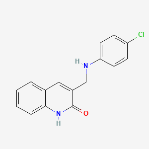 3-{[(4-chlorophenyl)amino]methyl}quinolin-2(1H)-one