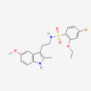 4-bromo-2-ethoxy-N-[2-(5-methoxy-2-methyl-1H-indol-3-yl)ethyl]benzenesulfonamide