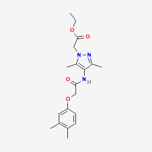 ethyl (4-{[(3,4-dimethylphenoxy)acetyl]amino}-3,5-dimethyl-1H-pyrazol-1-yl)acetate