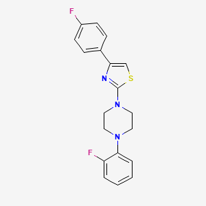 1-(2-Fluorophenyl)-4-[4-(4-fluorophenyl)-1,3-thiazol-2-yl]piperazine