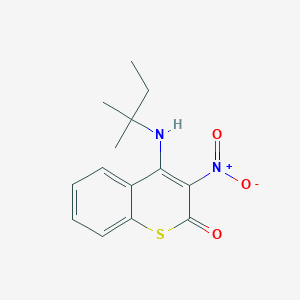 4-[(2-methylbutan-2-yl)amino]-3-nitro-2H-thiochromen-2-one