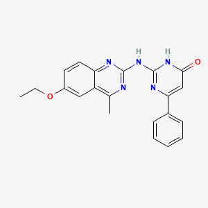 2-[(6-Ethoxy-4-methylquinazolin-2-yl)amino]-6-phenylpyrimidin-4-ol