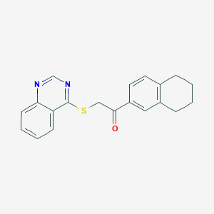 Ethanone, 2-(quinazolin-4-ylsulfanyl)-1-(5,6,7,8-tetrahydronaphthalen-2-yl)-