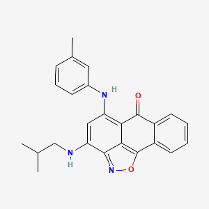 3-(isobutylamino)-5-(3-toluidino)-6H-anthra[1,9-cd]isoxazol-6-one