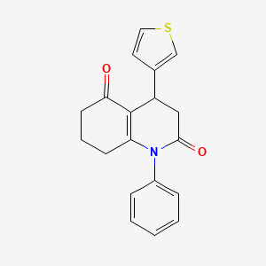 1-phenyl-4-thien-3-yl-4,6,7,8-tetrahydroquinoline-2,5(1H,3H)-dione