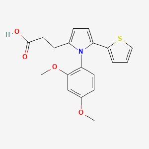 3-[1-(2,4-dimethoxyphenyl)-5-(thiophen-2-yl)-1H-pyrrol-2-yl]propanoic acid