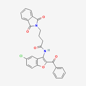 N-[5-chloro-2-(phenylcarbonyl)-1-benzofuran-3-yl]-4-(1,3-dioxo-1,3-dihydro-2H-isoindol-2-yl)butanamide