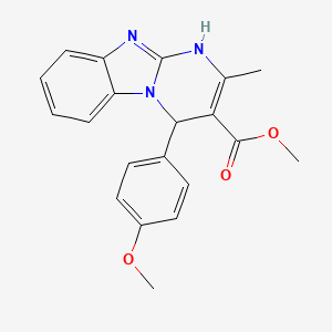 Methyl 4-(4-methoxyphenyl)-2-methyl-1,4-dihydropyrimido[1,2-a]benzimidazole-3-carboxylate