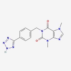 Purine-2,6-dione, 3,7-dimethyl-1-[4-(1H-tetrazol-5-yl)benzyl]-3,7-dihydro-