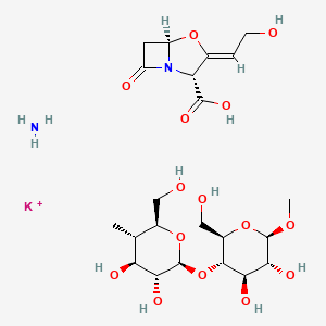 molecular formula C8H9NO5K .(C6H10O5)n B1149930 克拉维酸钾纤维素 