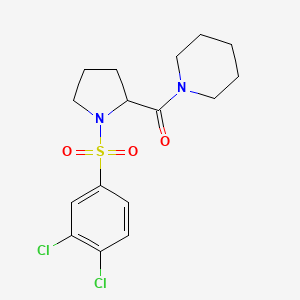 1-{1-[(3,4-Dichlorophenyl)sulfonyl]prolyl}piperidine