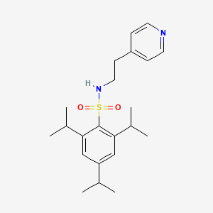 molecular formula C22H32N2O2S B11499345 Benzenesulfonamide, 2,4,6-triisopropyl-N-(2-pyridin-4-ylethyl)- 