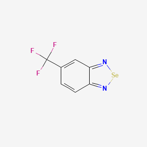 molecular formula C7H3F3N2Se B11499364 5-(Trifluoromethyl)-2,1,3-benzoselenadiazole 