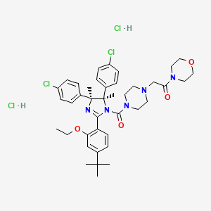 molecular formula C40H51Cl4N5O4 B1149943 p53 和 MDM2 蛋白相互作用抑制剂二盐酸盐 