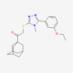 1-(1-adamantyl)-2-{[5-(3-ethoxyphenyl)-4-methyl-4H-1,2,4-triazol-3-yl]thio}ethanone