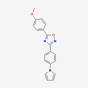 5-(4-methoxyphenyl)-3-[4-(1H-pyrrol-1-yl)phenyl]-1,2,4-oxadiazole