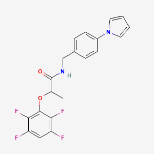 N-[4-(1H-pyrrol-1-yl)benzyl]-2-(2,3,5,6-tetrafluorophenoxy)propanamide