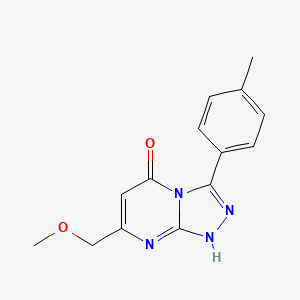 7-(methoxymethyl)-3-(4-methylphenyl)-1H-[1,2,4]triazolo[4,3-a]pyrimidin-5-one