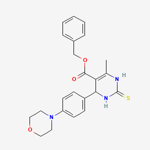 Benzyl 6-methyl-4-[4-(morpholin-4-yl)phenyl]-2-thioxo-1,2,3,4-tetrahydropyrimidine-5-carboxylate