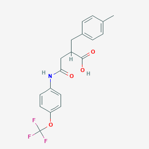 2-(4-Methylbenzyl)-4-oxo-4-{[4-(trifluoromethoxy)phenyl]amino}butanoic acid