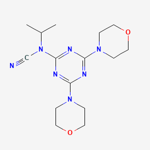 4,6-Dimorpholin-4-yl-1,3,5-triazin-2-yl(isopropyl)cyanamide