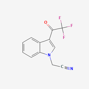 [3-(trifluoroacetyl)-1H-indol-1-yl]acetonitrile