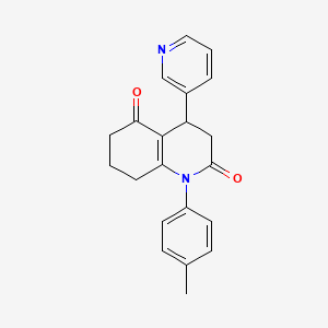 1-(4-methylphenyl)-4-(pyridin-3-yl)-4,6,7,8-tetrahydroquinoline-2,5(1H,3H)-dione