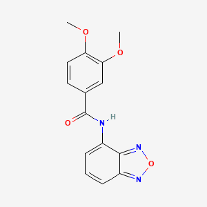 molecular formula C15H13N3O4 B11499548 N-(2,1,3-benzoxadiazol-4-yl)-3,4-dimethoxybenzamide 