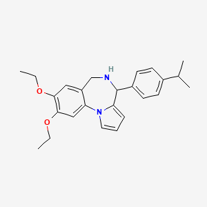 8,9-diethoxy-4-[4-(propan-2-yl)phenyl]-5,6-dihydro-4H-pyrrolo[1,2-a][1,4]benzodiazepine