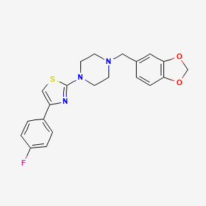 1-(1,3-Benzodioxol-5-ylmethyl)-4-[4-(4-fluorophenyl)-1,3-thiazol-2-yl]piperazine