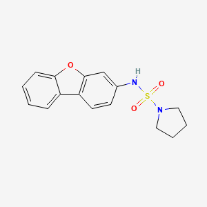 N-dibenzo[b,d]furan-3-ylpyrrolidine-1-sulfonamide