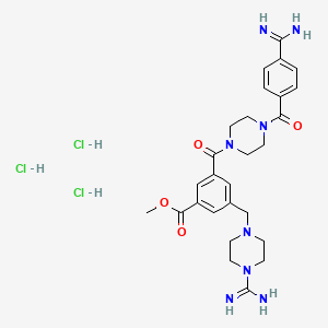 molecular formula C27H37Cl3N8O4 B1149966 CBB1007 (trihydrochloride) 