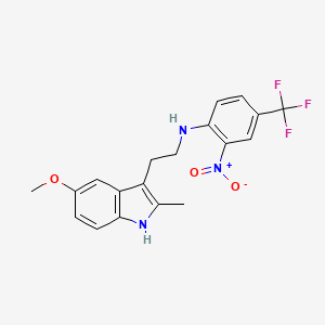 N-[2-(5-methoxy-2-methyl-1H-indol-3-yl)ethyl]-2-nitro-4-(trifluoromethyl)aniline