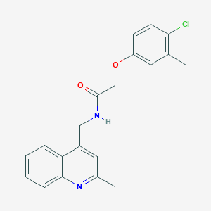 2-(4-chloro-3-methylphenoxy)-N-[(2-methylquinolin-4-yl)methyl]acetamide