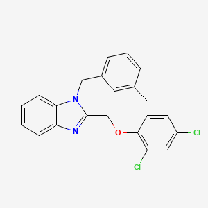 1H-Benzoimidazole, 2-(2,4-dichlorophenoxymethyl)-1-(3-methylbenzyl)-